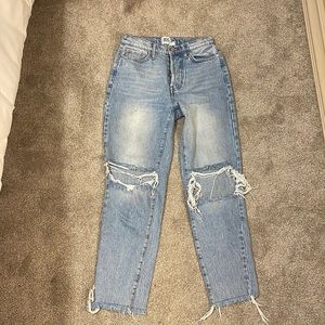 Slim straight jeans